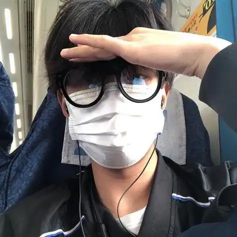 男生头像口罩氛围感帅哥