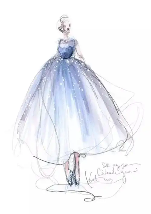 他的怠慢#那些大师的手绘服装礼服婚纱设计图