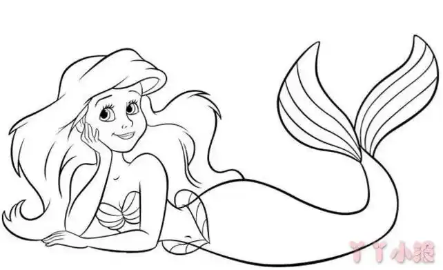 美人鱼怎么画简单漂亮美人鱼简笔画图片