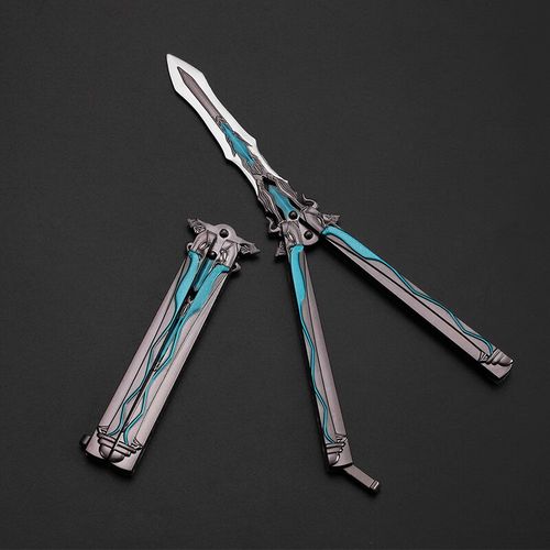 微凡嘉(weifanjia)折叠刀未开刃玩具 儿童练习刺客伍六七斗罗大陆魔刀