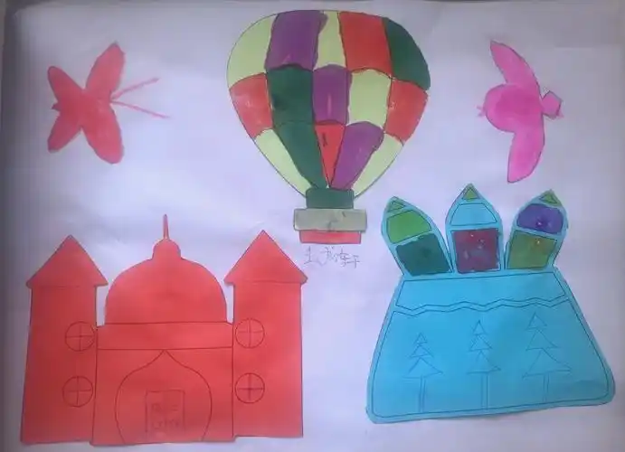 创意轴对称粘贴画,点亮胡集小学三年级数学课堂