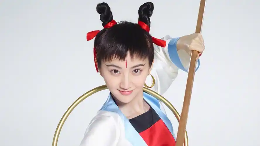 美女明星景甜哪吒造型桌面壁纸