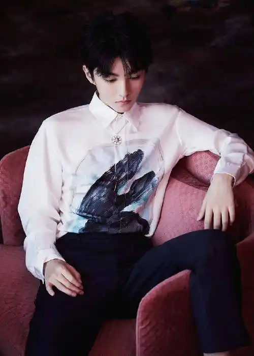 王俊凯经典黑白写真玩撞色 白衬衣男神大长腿优越霸屏