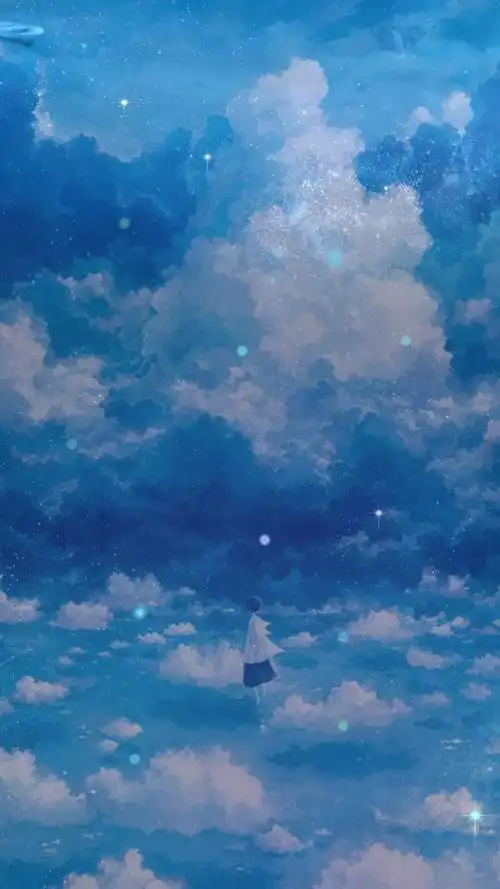 蓝色系背景 抱图吱声