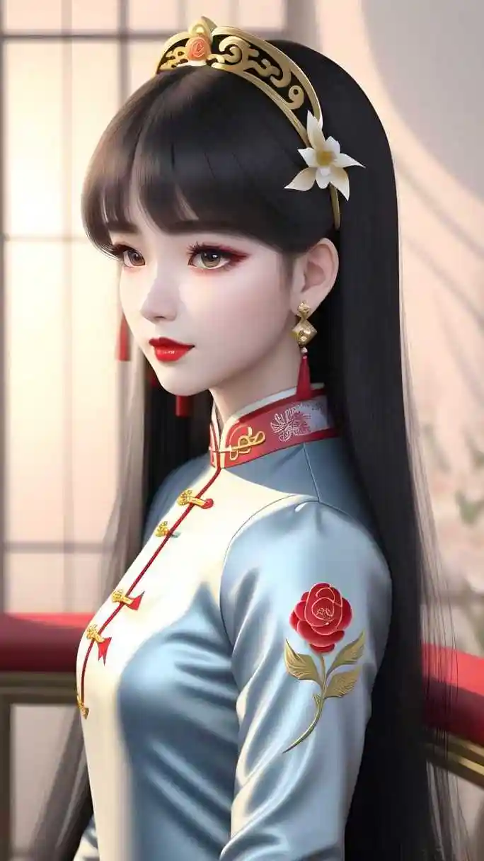 动漫头像和壁纸# 古风韵,美少女,红唇点亮精气神,美眸触动归人心.