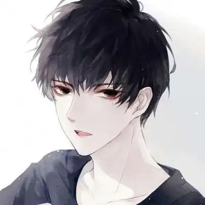 戴帽子黑白男头像动漫头像霸气