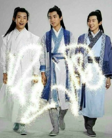 《诛仙青云志》tfboys的造型,三小只将头发束起,穿上古装,化身翩翩