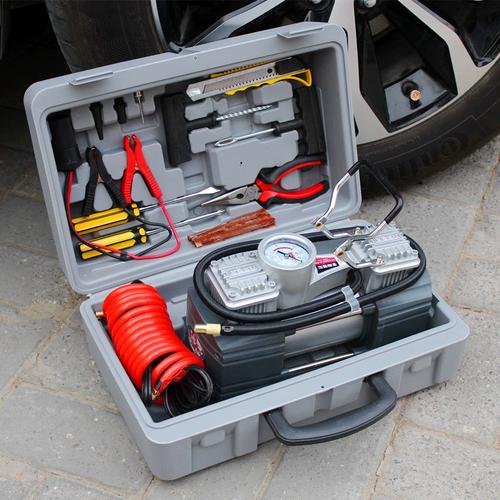 车载充气泵双缸金属大功率汽车打气泵12v越野车商务车用 - 价格454.