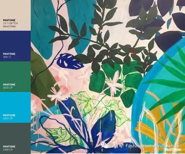 艺术家katemayes的蓝绿色配色宝典fashion色彩