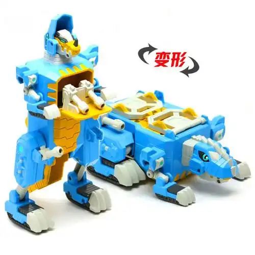 灵动创想快乐酷宝益智变形玩具霸龙恶少霸王龙酷宝7514