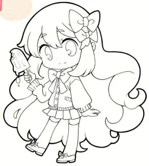 搬运素材～#q版  #绘画临摹  #q版人物  #线稿练习  #动漫画