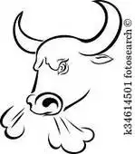 非洲草原野牛简笔画