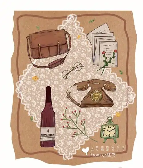 插画小物件打卡附步骤