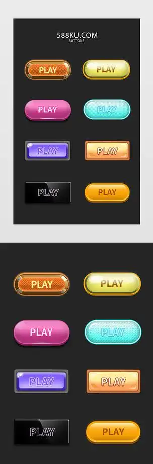 开始游戏play按钮