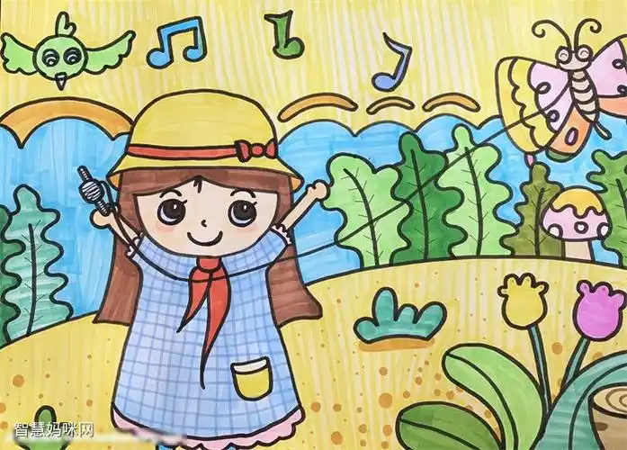 最简单的一幅春天的画