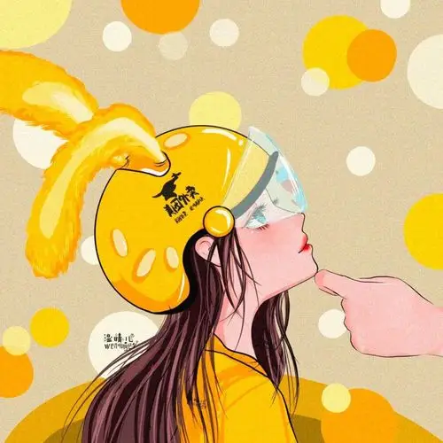 外卖情侣头像小红书:温晴儿手绘