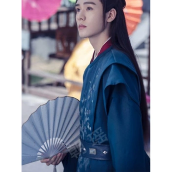 山河令周边扇子白色折扇古风龚俊温客行同款折扇空白汉服舞蹈题字10寸