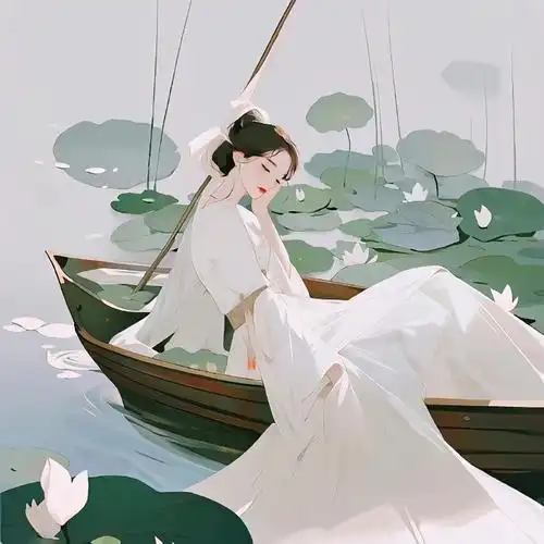 手绘古风女生头像