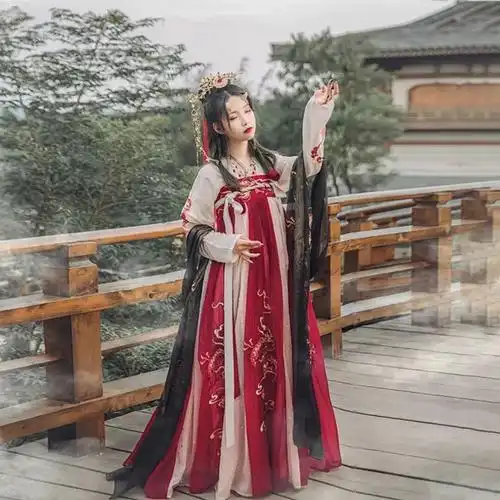 汉服女仙气古装汉服女小个子古装汉服仙女学生龙母画皮学生古装汉服女