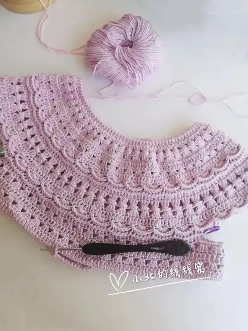 【图解分享】菠萝花套头衫