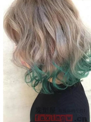 女生只染发尾发型个性发型来袭