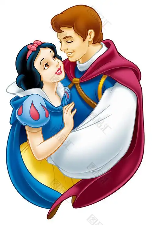 图品汇 设计元素 卡通手绘 白雪公主王子素材上图作品的源文件由图品