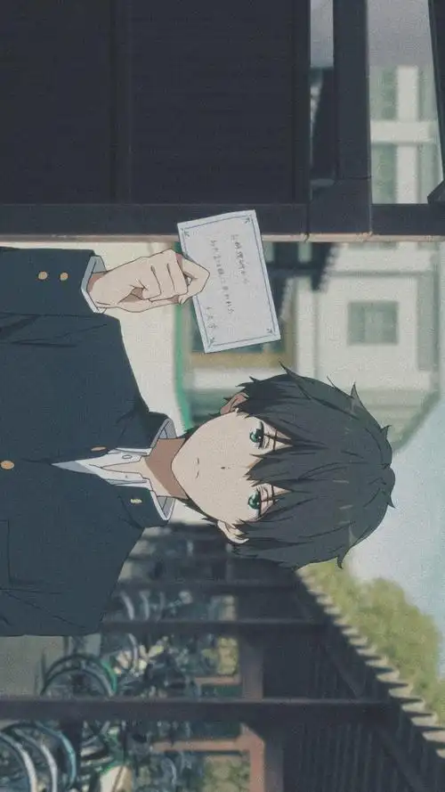 冰菓清新横屏校园动漫手机壁纸