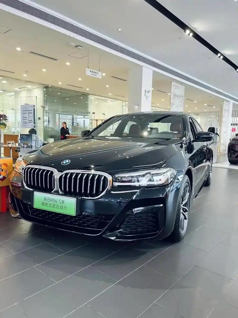 宝马5系混动 535le 宝马5系插电混动535le车型,5米多长的车身,在通过