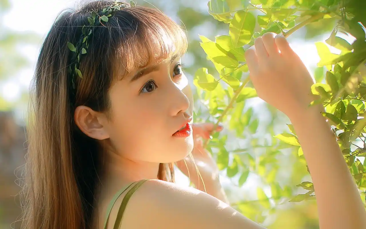 清新性感美女唯美意境写真高清桌面壁纸