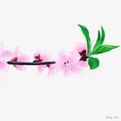 卡通杏花矢量图下载