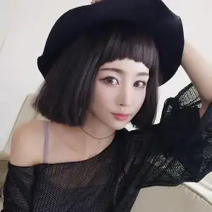 假发女短发离子烫bobo头二次元狗啃刘海逼真高温丝头套学生波波头