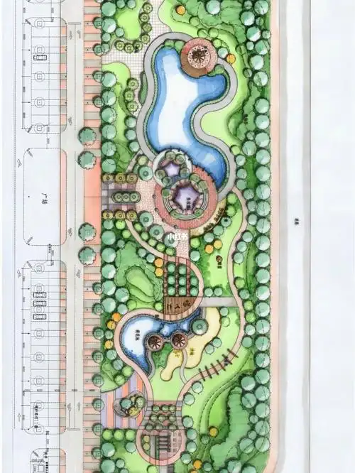 景观设计平面图硫酸纸