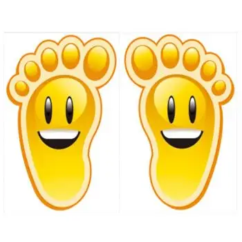 幼儿园小脚丫儿童脚印走廊自粘墙贴地板贴纸楼梯台阶教室布置地贴