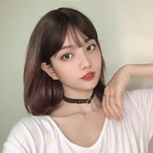 假发短发空气刘海蓬松修脸自然少女锁骨发中整顶假发