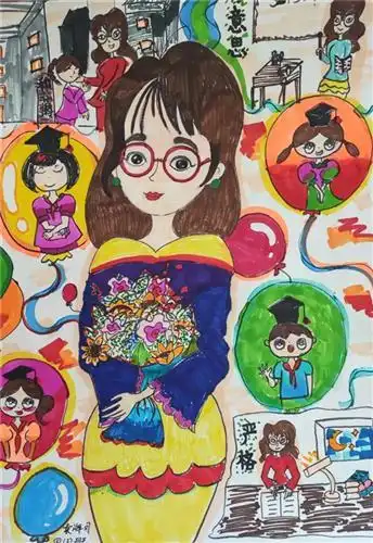 [浦东]潼港小学:"我眼中的您"——2022年教师节主题绘画活动