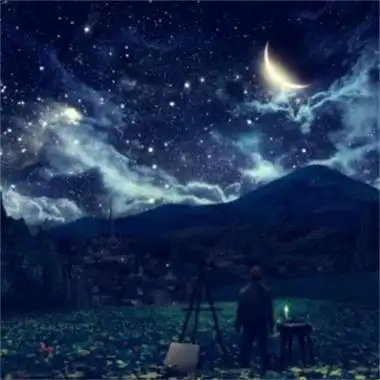 难以忘掉的梦幻意境星空头像图片 银河星空星星头像合集