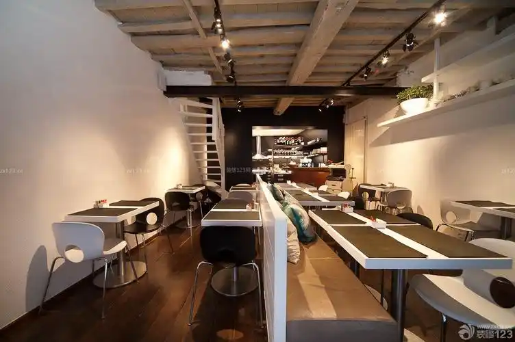 40平方饭店室内木质吊顶装修效果图片