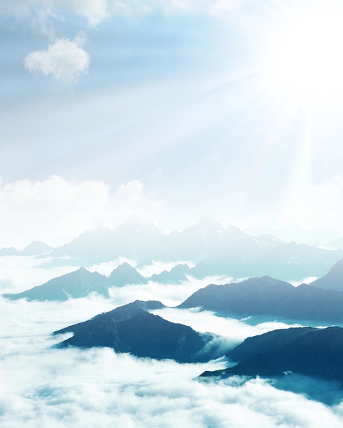 大气山河摄影平面广告