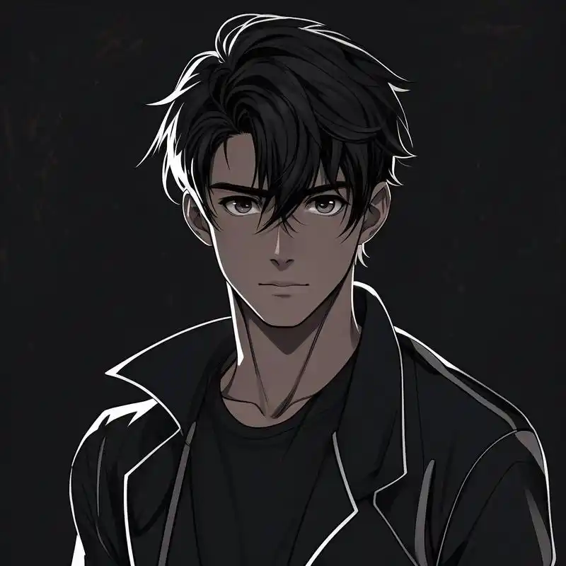 97漫画风帅哥头像,霸气冷酷99