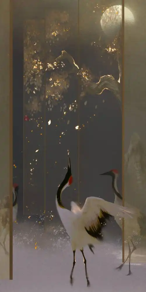 仙鹤 古风壁纸 - 堆糖,美图壁纸兴趣社区