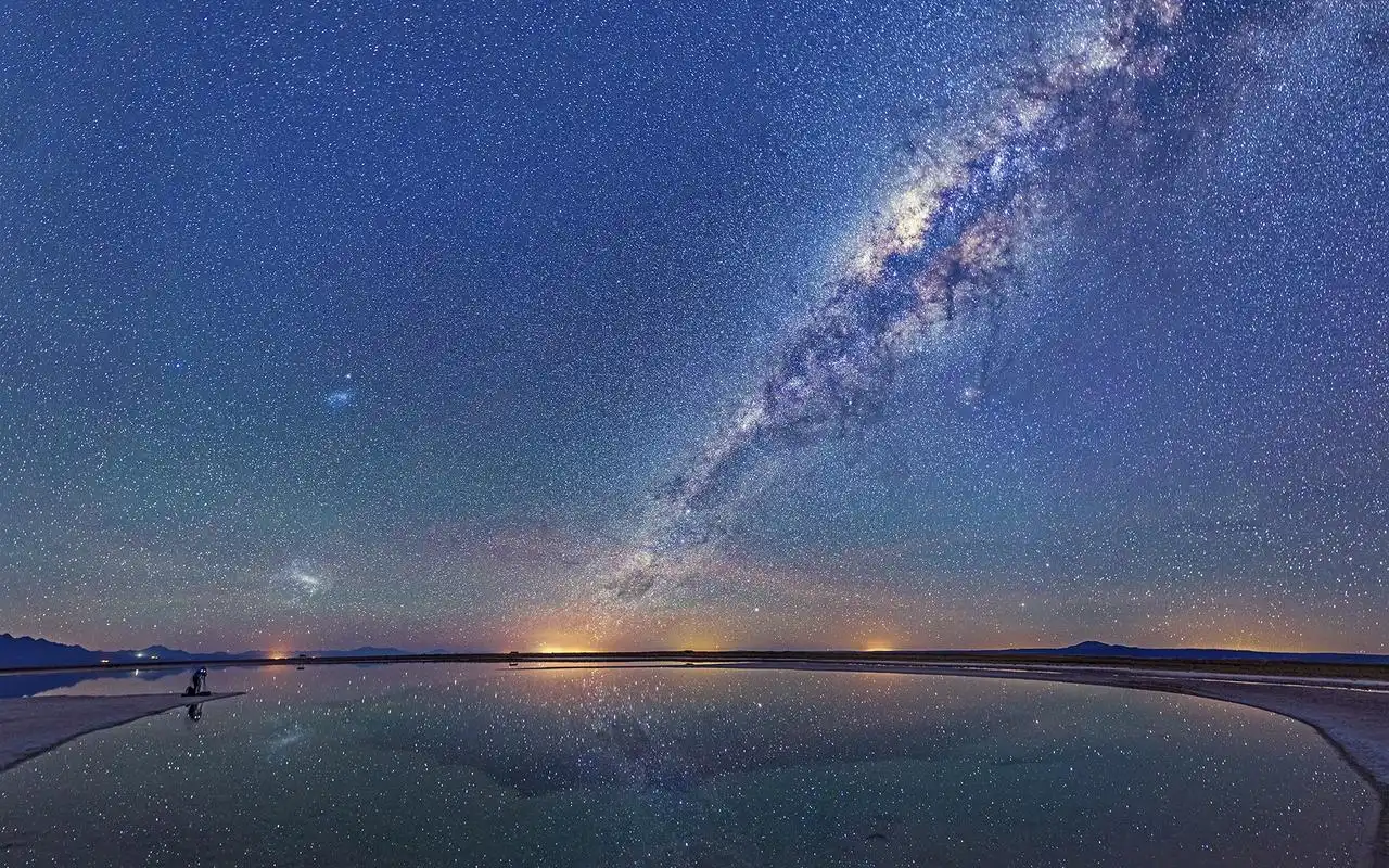 银河系银河系夜间星星倒影高清壁纸1280x960分辨率下载,银河系银河系