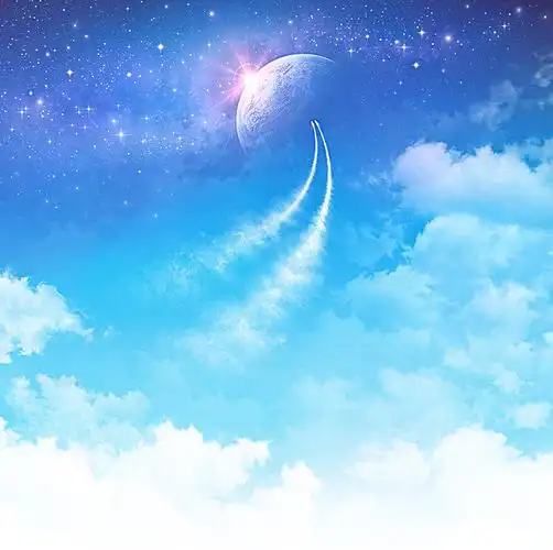 蓝天星空背景素材