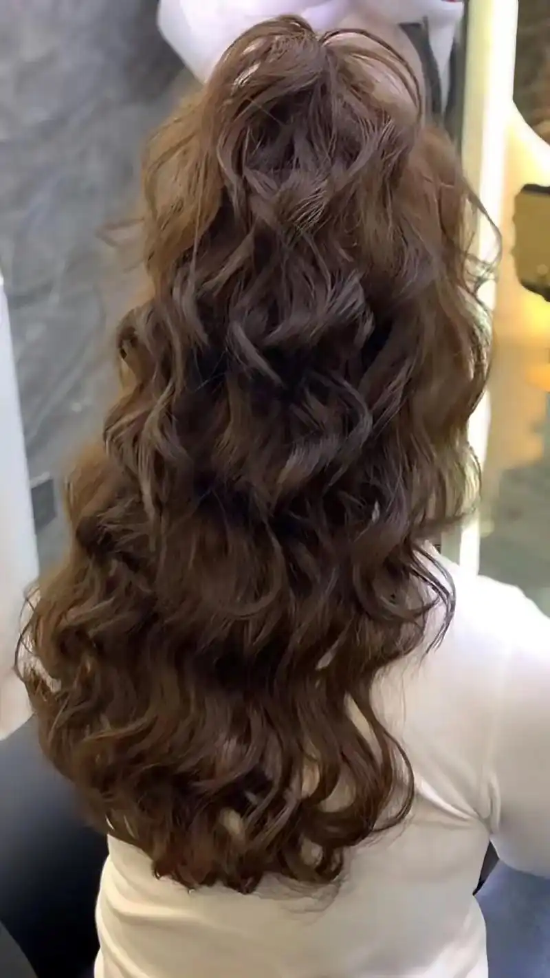 分享一组秋冬水波纹烫发,点赞收藏