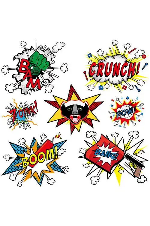 手绘涂鸦潮流爆炸嘻哈街头风免抠元素