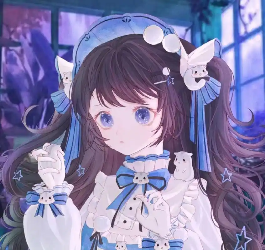 可爱萌妹动漫头像图片 如果说阳光可以治愈心情,而鲜花的芳香可以治愈