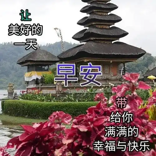 创意唯美亲人朋友早上好祝福语图片大全免打字夏日清晨友谊早安问候语