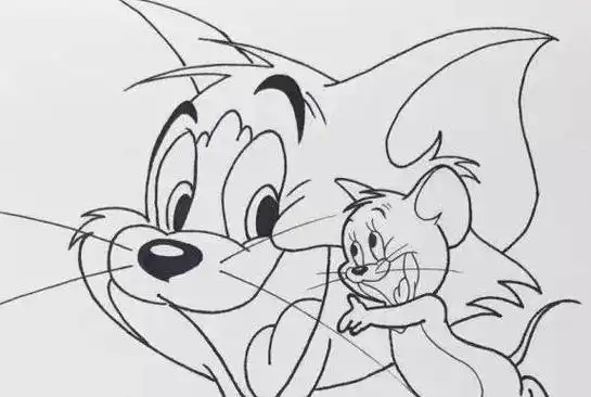 老鼠素描简笔画 - 简单简笔画