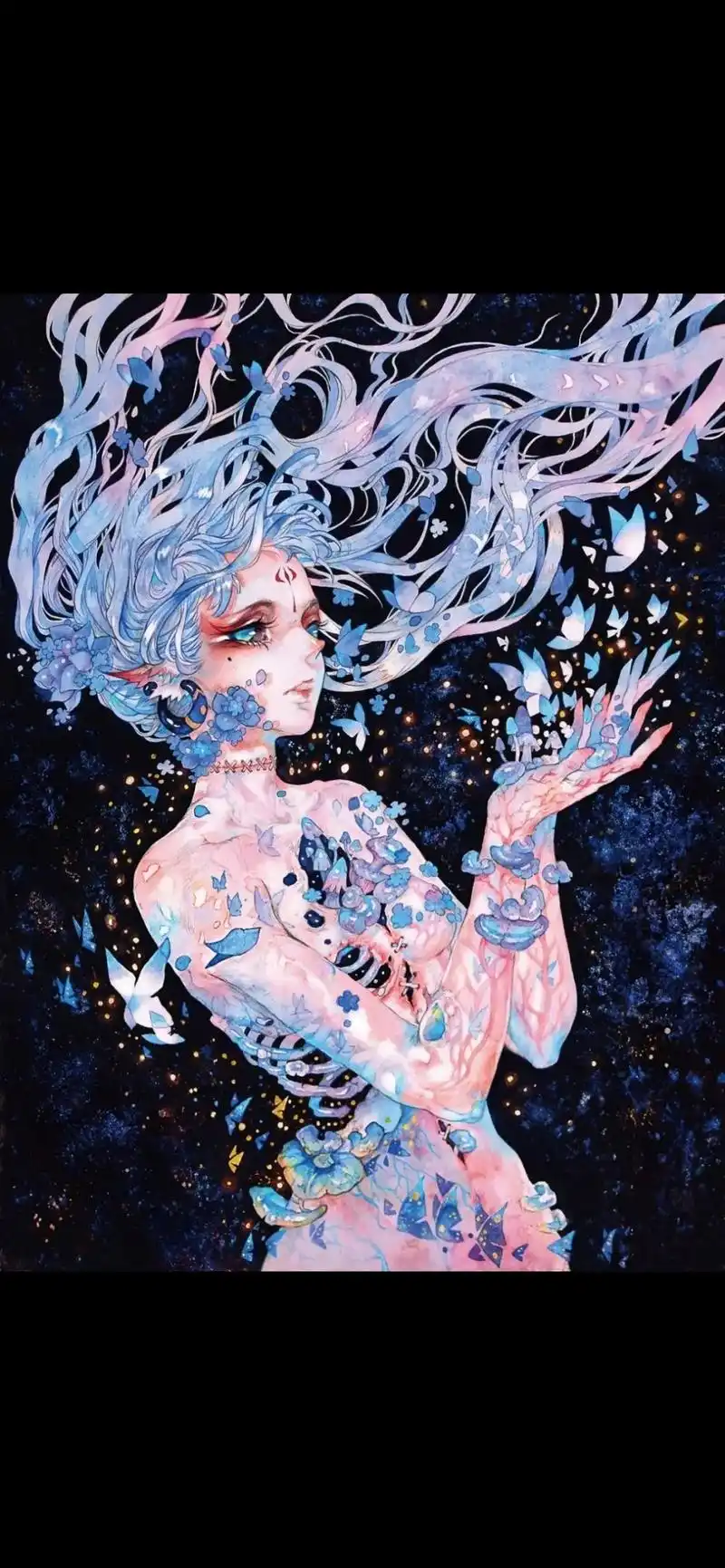 涂山,花葬,星砂,化形.人气插画师食蝉首部个人插画作品集   - 抖音