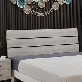 床头板单买个1.8米双人现代现代简约经济型免漆实木落地床靠背板