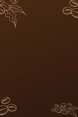 咖啡色渐变颗粒磨砂简约现代咖啡豆线描咖啡海报背景